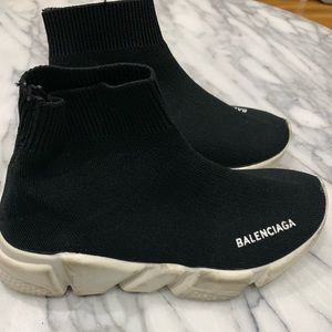 Kids Balenciaga black sneakers